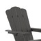 Flash Furniture Gray Adirondack Chairs with Ottoman-Cupholder, 2PK 2-LE-HMP-1044-110-GY-GG - alternate 5